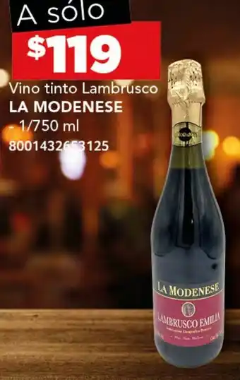 LA MODENESE Vino tinto Lambrusco 1/750ml