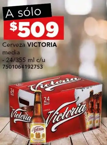 VICTORIA Cerveza media 24/355ml