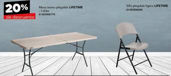 City Club LIFETIME Mesa resina plegable 1.83m oferta