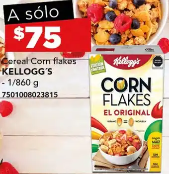City Club KELLOGG'S Cereal Corn flakes 1/850g oferta