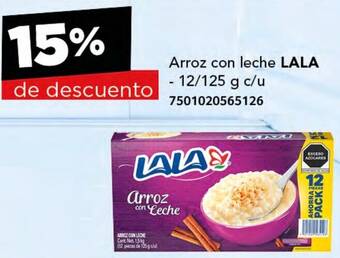 City Club LALA Arroz con leche 12/125g oferta