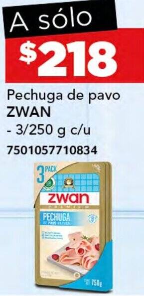 City Club ZWAN Pechuga de pavo 3/250g oferta