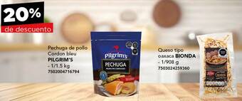 City Club PILGRIM'S Pechuga de pollo Cordon bleu 1/1.5kg oferta