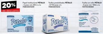 City Club PÉTALO Papel institucional 6 pzas con 250 m c/u oferta