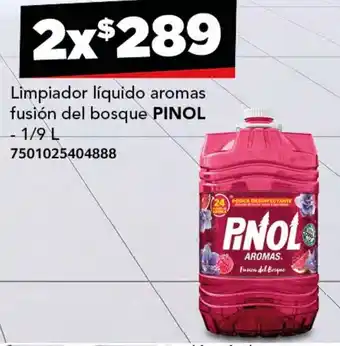 City Club PINOL Limpiador líquido aromas fusión del bosque 2x1/9 L oferta