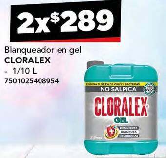 City Club CLORALEX Blanqueador en gel 2x1/10L oferta
