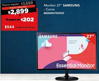 City Club SAMSUNG Monitor 27" oferta