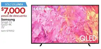 Costco Samsung Smart TV QLED 4K 75" oferta