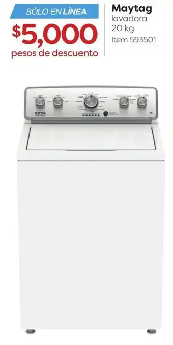 Costco Maytag lavadora 20 kg oferta