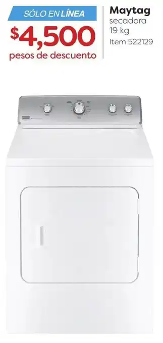 Costco Maytag secadora 19 kg oferta