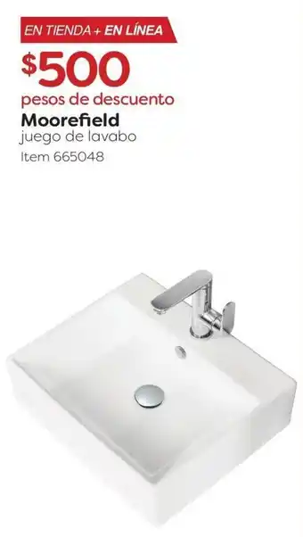 Moorefield juego de lavabo