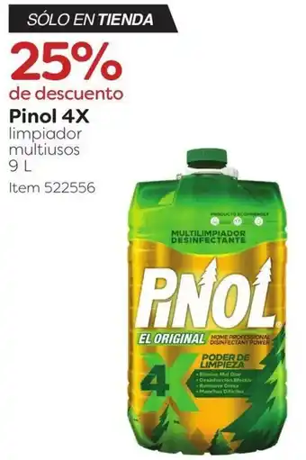 Pinol 4X limpiador multiusos 9 L