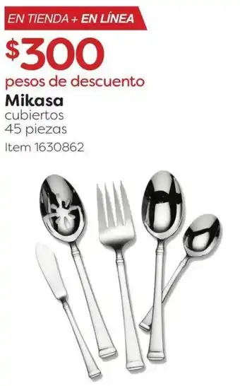 Mikasa cubiertos 45 piezas