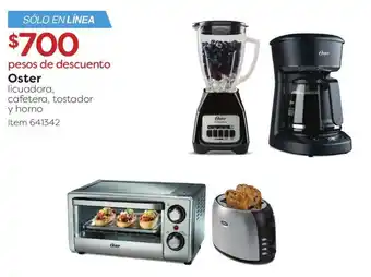 Oster licuadora, cafetera, tostador y horno
