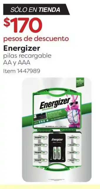 Energizer pilas recargable AA y AAA
