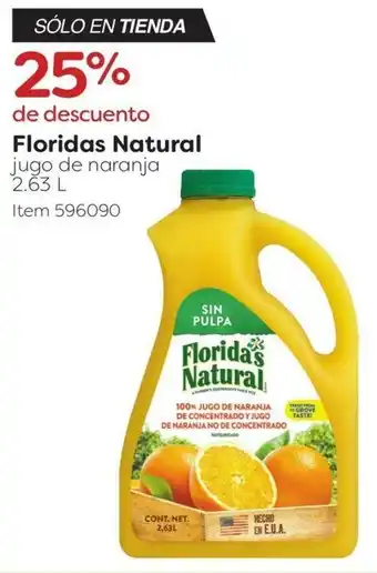 Costco Florida's Natural jugo de naranja 2.63 L oferta