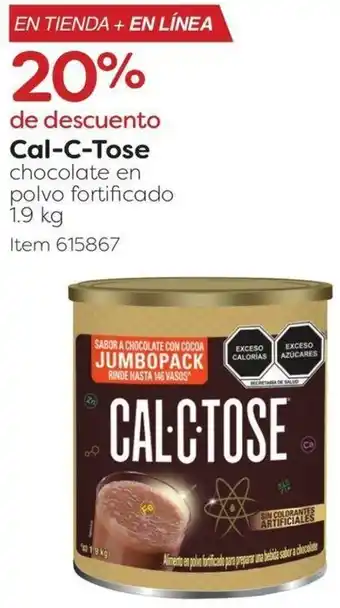 Costco Cal-C-Tose chocolate en polvo fortificado 1.9 kg oferta
