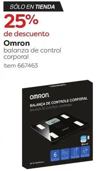 Omron balanza de control corporal