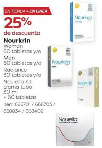 Costco Nourkrin Woman 60 tabletas y/o Man 60 tabletas y/o oferta