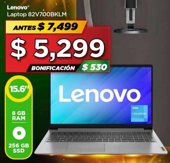 Bodega Aurrerá Lenovo Laptop 82V700BKLM oferta