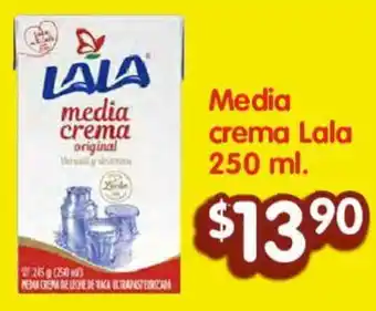 Soriana Híper Media crema Lala 250 ml oferta