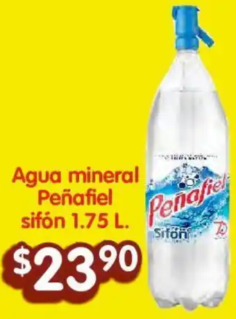 Soriana Híper Agua mineral Peñafiel sifón 1.75 L oferta