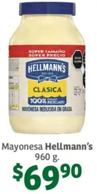 Soriana Híper Mayonesa Hellmann's 960g oferta