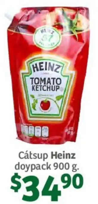 Soriana Híper Cátsup Heinz doypack 900g oferta