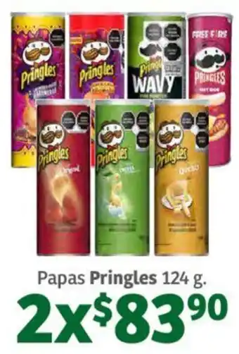 Soriana Híper Papas Pringles 2x124g oferta