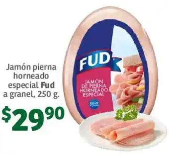 Soriana Híper FUD Jamón pierna horneado especial a granel 250g oferta