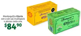 Gloria Mantequilla con o sin sal multipack 4 piezas cada una