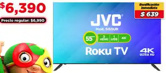 Bodega Aurrerá JVC Roku TV 55" oferta