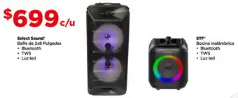 Select Sound Bafle de 2x8 Pulgadas