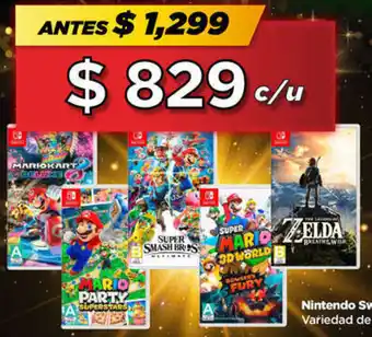 Bodega Aurrerá Nintendo Switch Variedad de videojuegos oferta