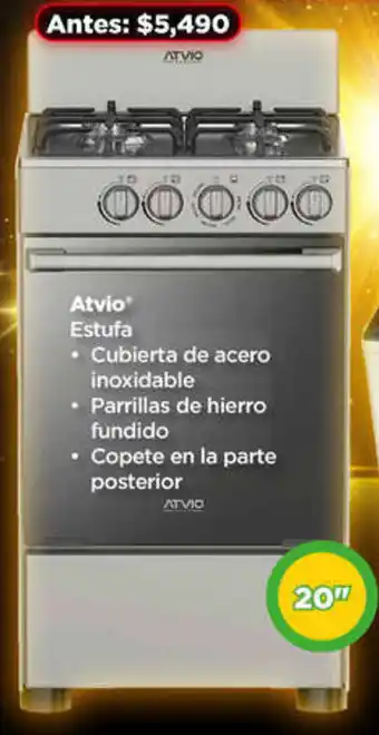 Bodega Aurrerá Atvio Estufa 20" oferta