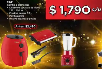 Bodega Aurrerá T-fal Combo 5 elementos oferta
