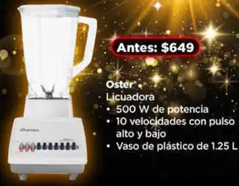 Bodega Aurrerá Oster Licuadora 1.25L oferta