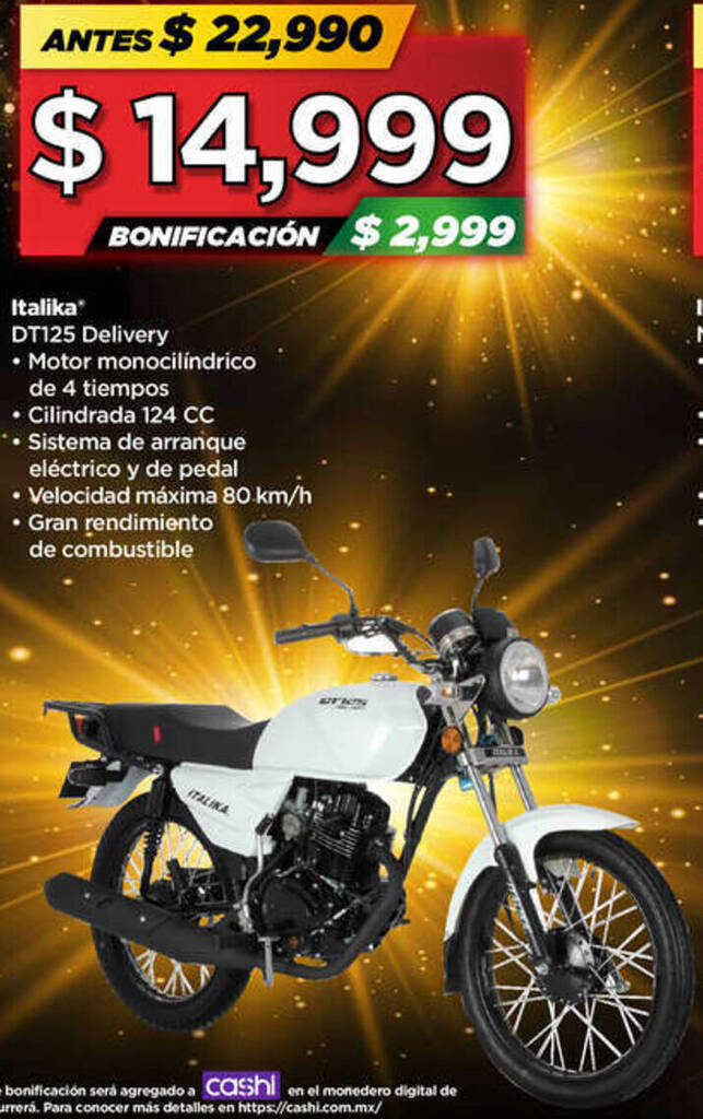 Bodega Aurrerá Italika DT125 Delivery oferta
