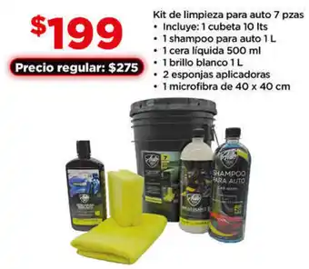 Kit de limpieza para auto 7 pzas