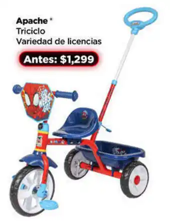 Bodega Aurrerá Apache Triciclo Variedad de licencias oferta