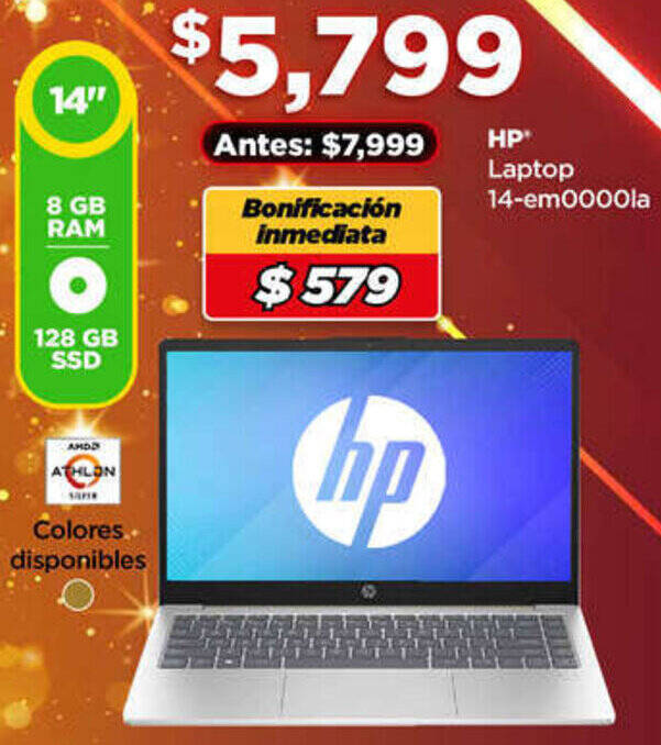 Bodega Aurrerá HP Laptop 14-em0000la oferta