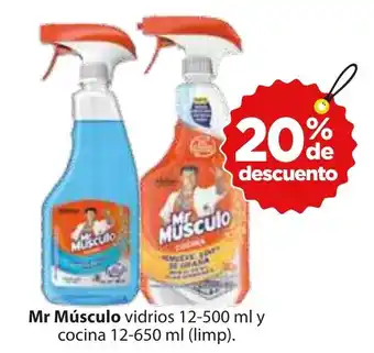 Zorro Mr Músculo vidrios 12-500 ml y cocina 12-650 ml (limp). oferta