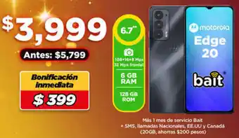 Bodega Aurrerá motorola Edge 20 6.7" oferta