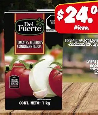 Puré tomate Del Fuerte condiment 12-1 kg.