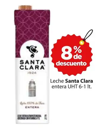 Leche Santa Clara entera UHT 6-1 lt.