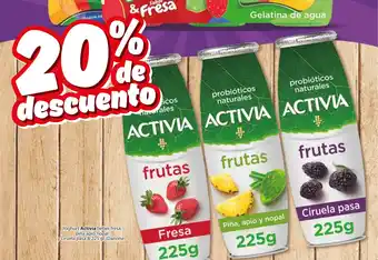 Zorro Yoghurt Activia beber fresa, piña apio nopal y ciruela pasa 8-225 gr (Danone). oferta