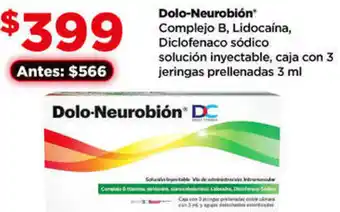 Bodega Aurrerá Dolo-Neurobión 3 ml oferta