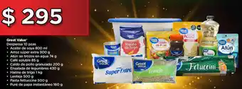 Bodega Aurrerá Great Value Despensa 10 pzas oferta