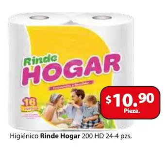 Zorro Higiénico Rinde Hogar 200 HD 24-4 pzs. oferta