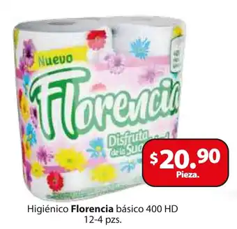 Zorro Higiénico Florencia básico 400 HD 12-4 pzs. oferta